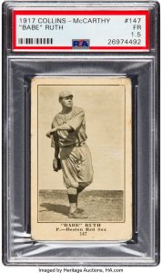 1914 Babe Ruth Minor League Card Sold for $575,000